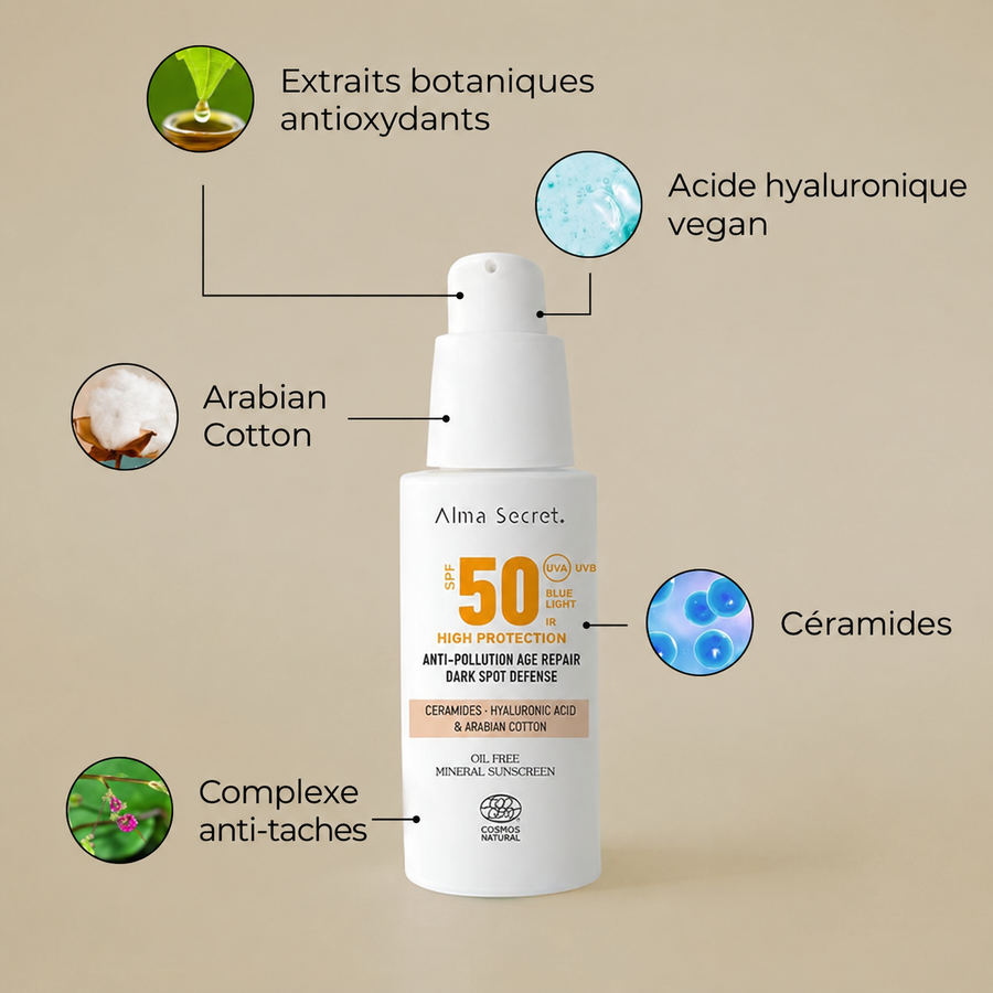 Écran Solaire Visage Teinté SPF 50 – Sand