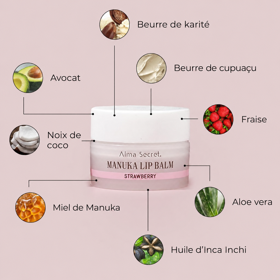 Baume à Lèvres Réparateur Fraise